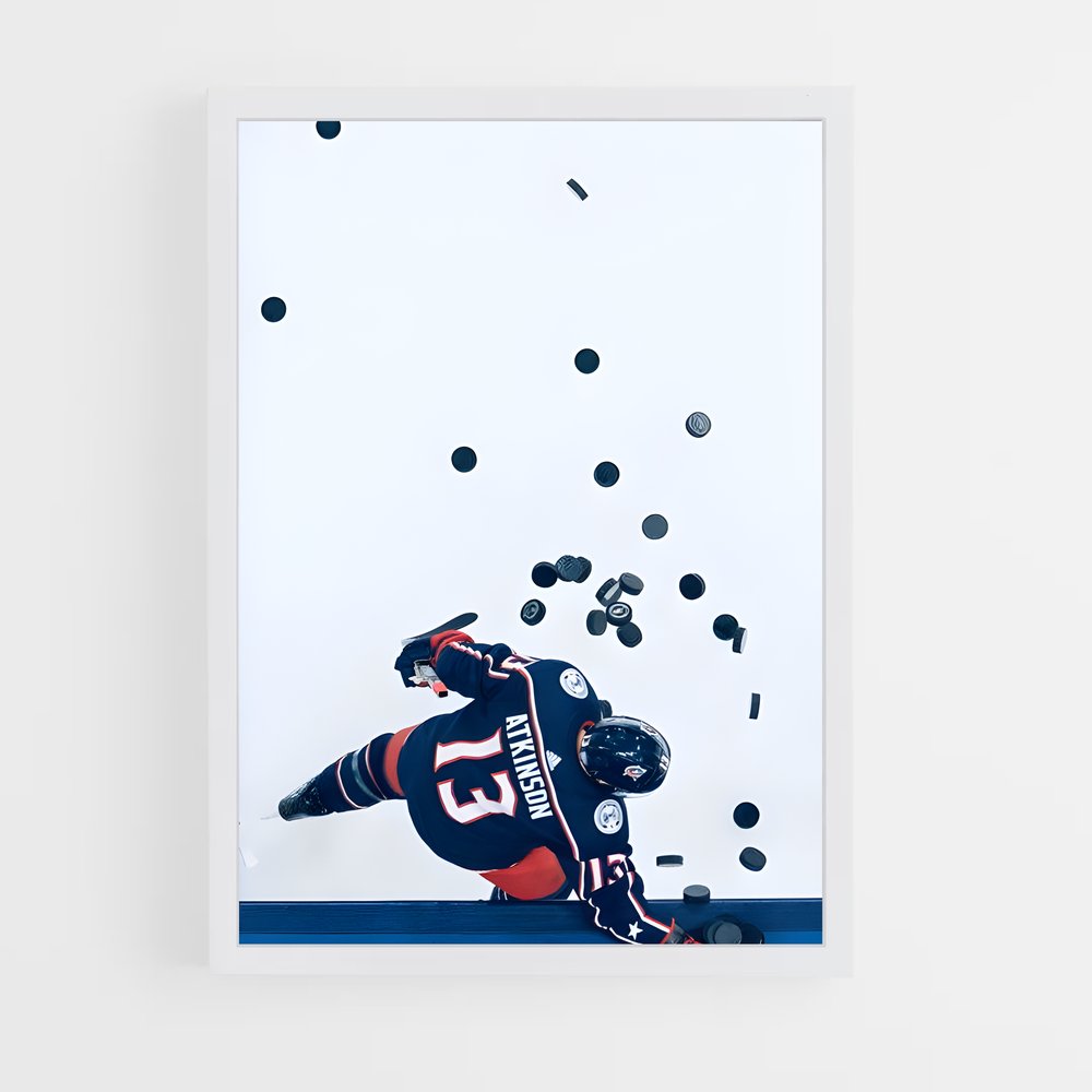 Poster Glissade Fatale – affiche Hockey sur glace (vue 3)